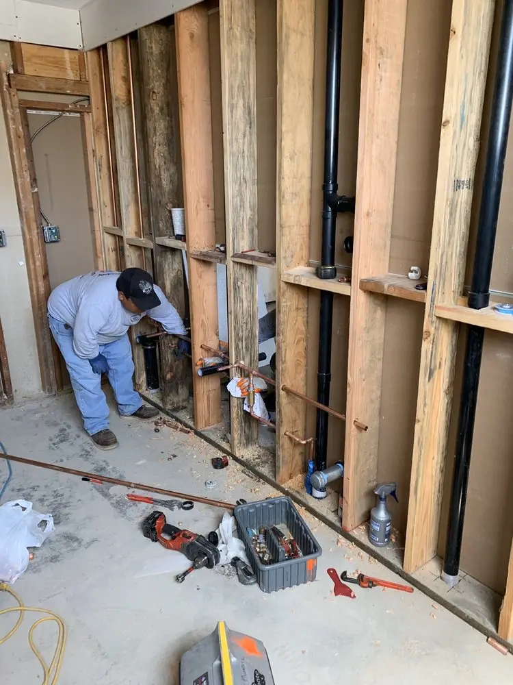 Commercial rough-in plumbing for Water Heater Replacement in Westmoreland Heights